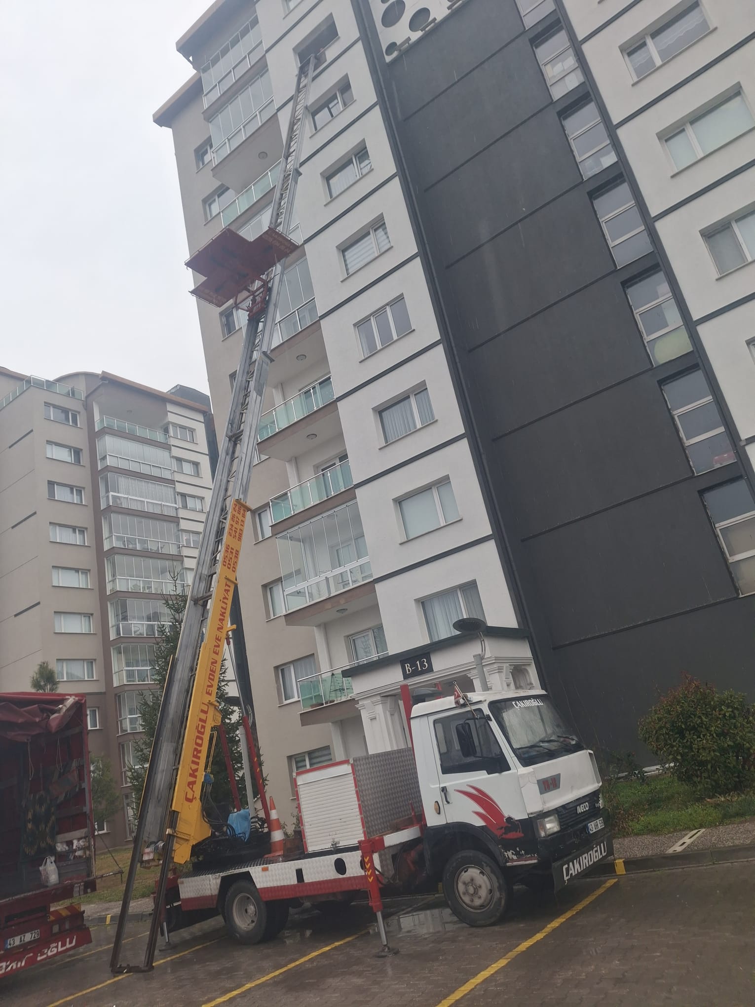 Çakıroğlu Nakliyat Asansör Yüksek Operasyon